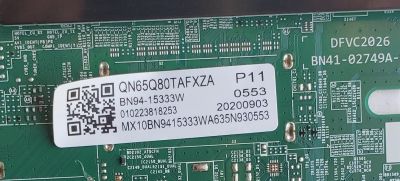 KIT DE TARJETAS PARA SMAR TV SAMSUNG QLED 4K MAIN BN94-15333W / BN41-02749A / BN97-16592N / FUENTE BN4401052A / L65S8NA_THS / T-CON BN4401046C / L65S8NC / PANEL CY-TT065FMAV4H / DISPLAY T650QVN08.E / BN96-50250A / MODELO QN65Q80TAFXZA / QN65Q80TAFXZA AB03 - Imagen 4